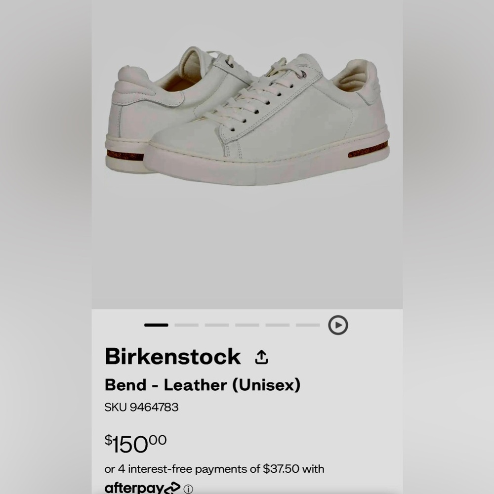 Birkenstock tennis shoes. Excellent condition.  Worn once.  Size 40.